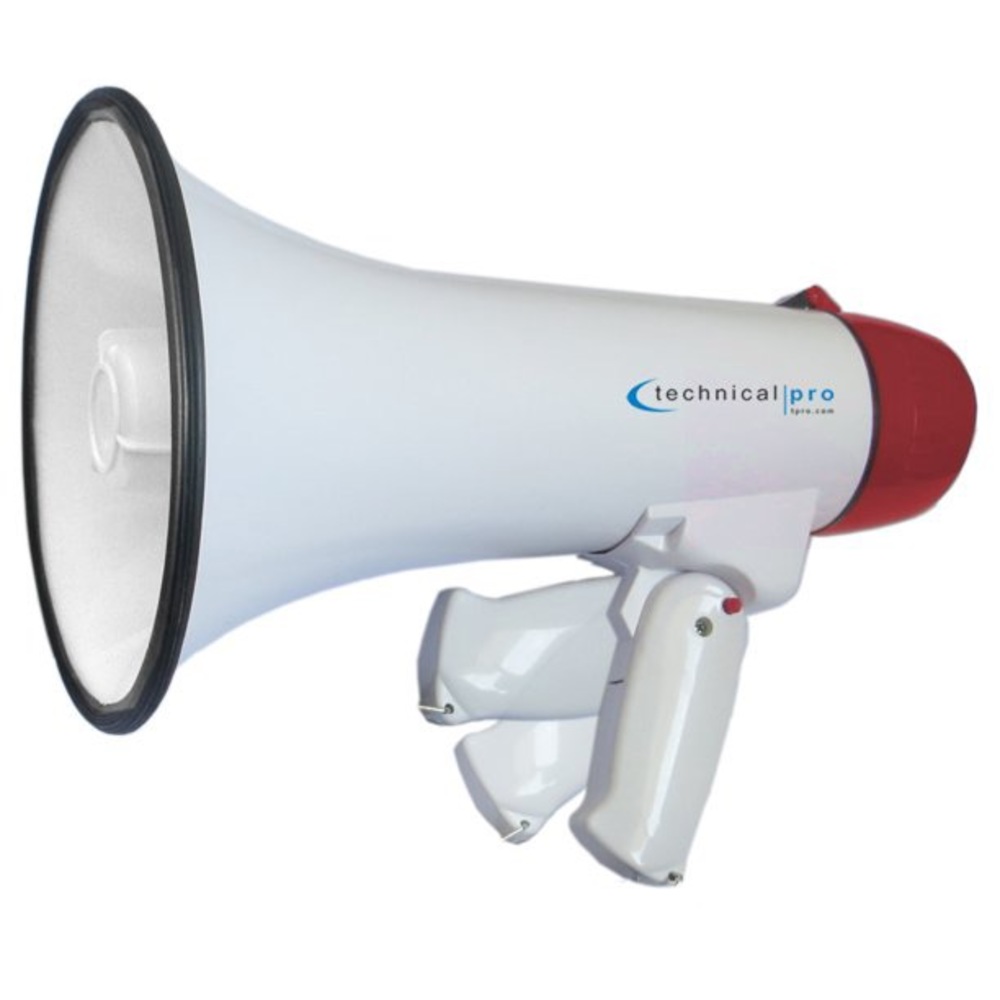 Technical Pro 25 Watts Lightweight 600M Range Portable Megaphone